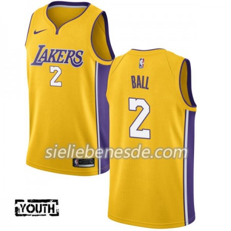 Kinder NBA Los Angeles Lakers Trikot Lonzo Ball 2 Nike 2017-18 Gold Swingman